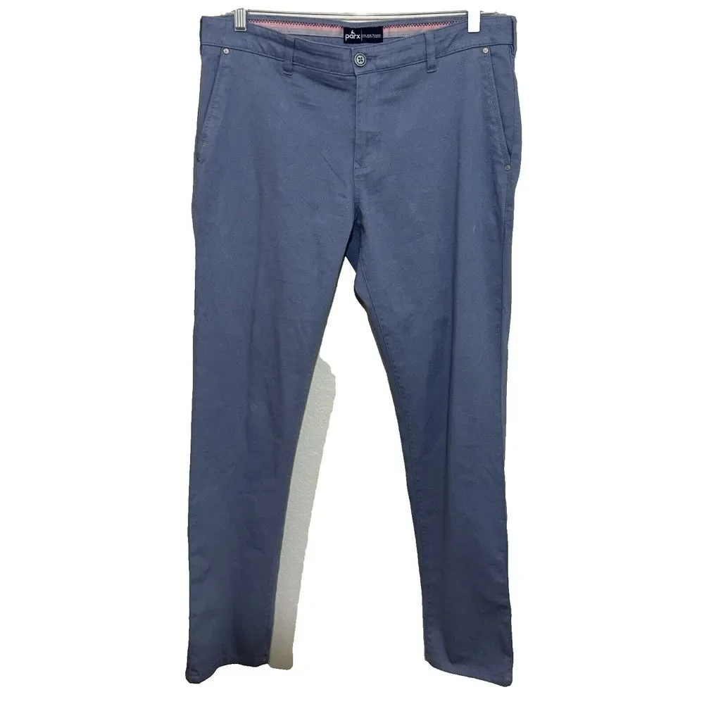 Parx Men's Low Rise Tapered trouser Regular Fit Zip Fly Size 36x33